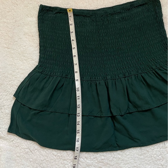 Wild Fable green smocked ruffle skirt/top - Picture 6 of 6